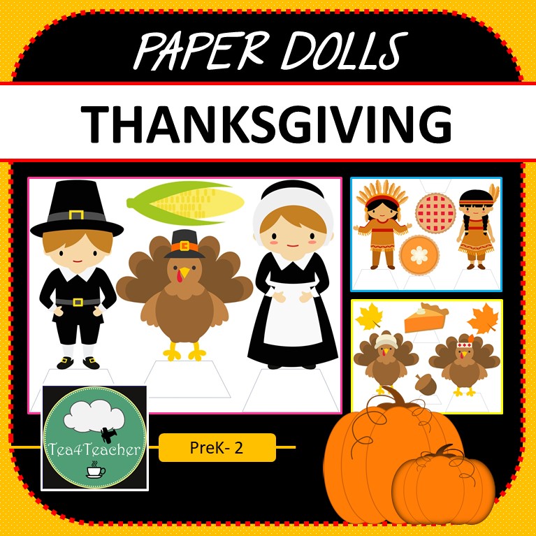 Thanksgiving Activities for Preschoolers –> Year 2 – Tea4Teacher.